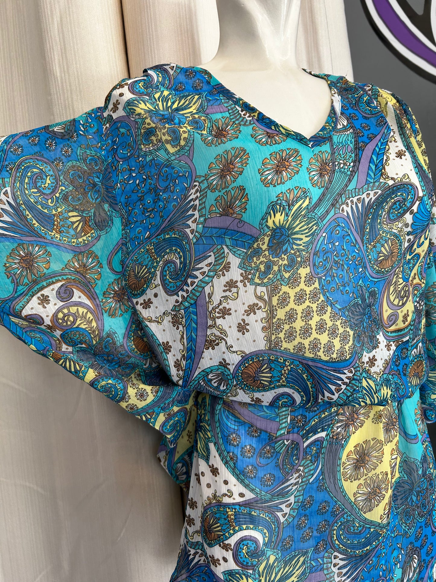 Vintage mesh beachwear top-dress