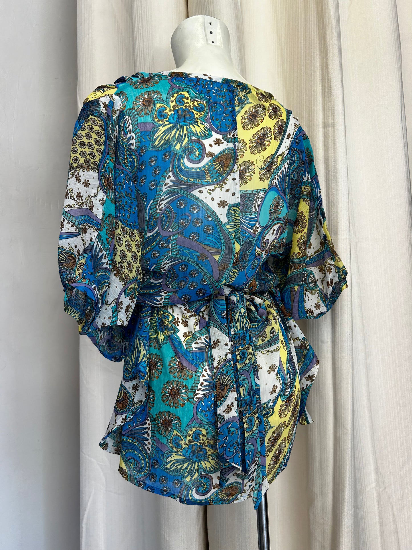 Vintage mesh beachwear top-dress