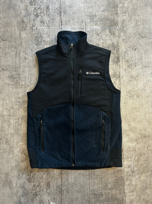 Columbia dark blue thick fleece vest