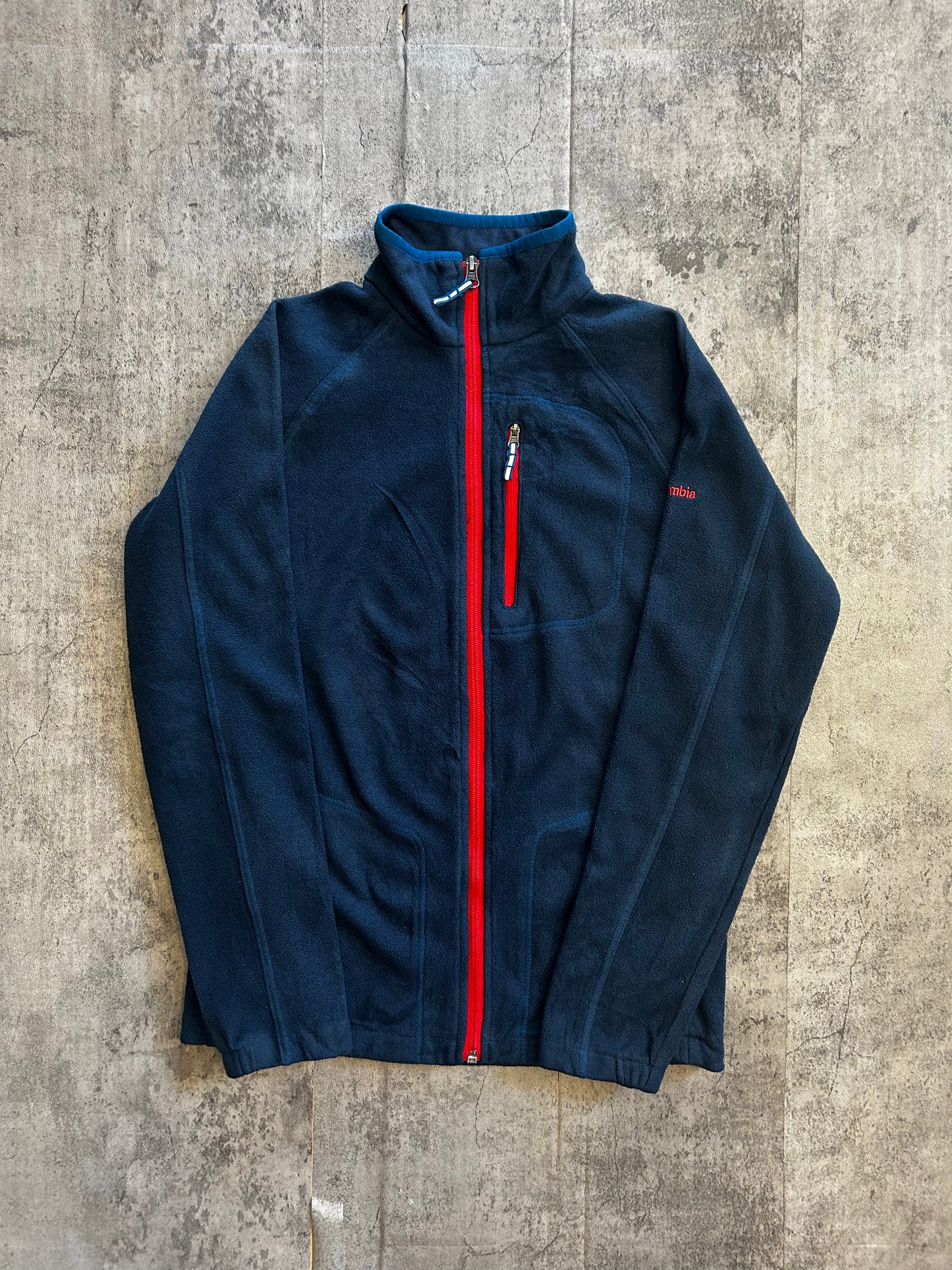 Columbia dark blue fleece jacket