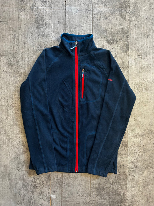 Columbia dark blue fleece jacket