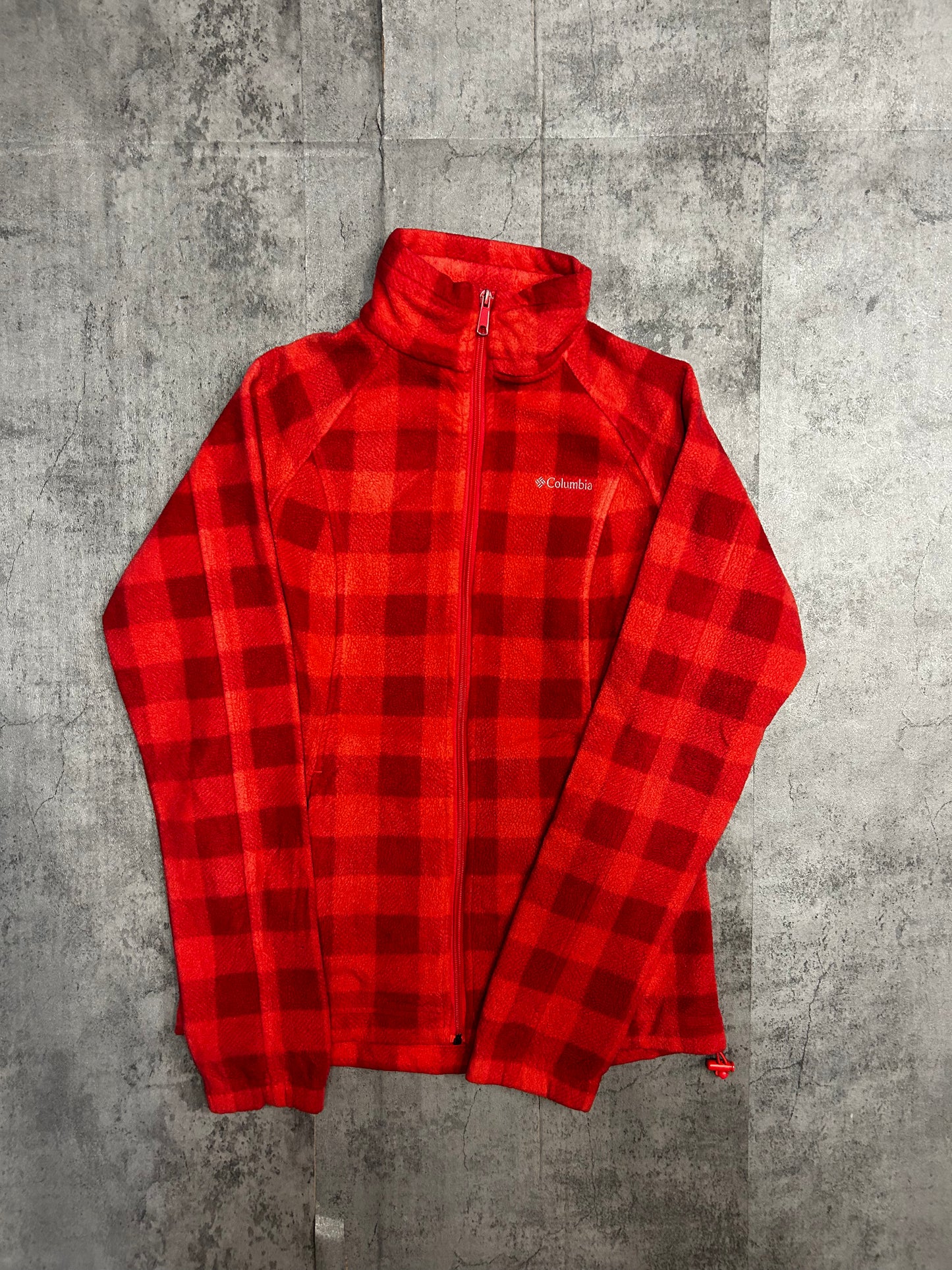 Columbia orange fleece jacket