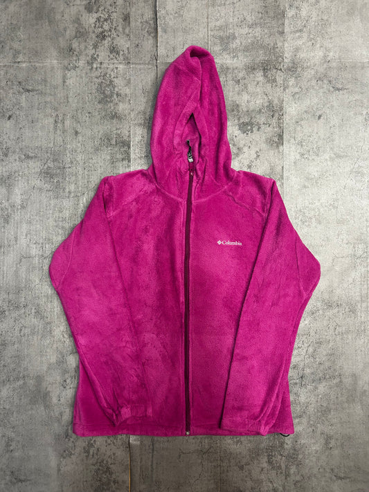 Columbia pink fleece hoodie